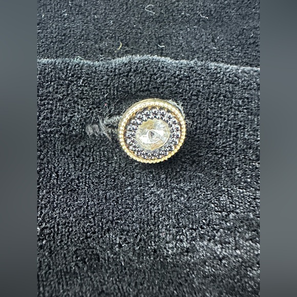 Vintage Vivienne Tam Velvet Cut Out black button up shirt Size Unknown/ Large - Picture 2 of 8